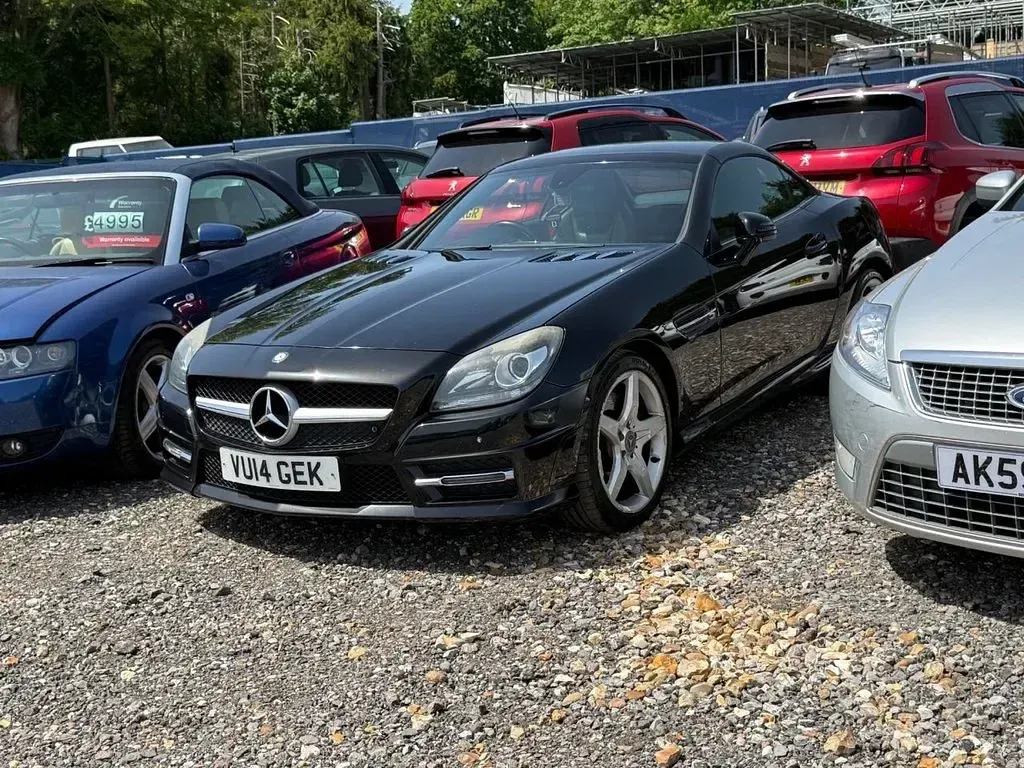 Used Mercedes SLK250 AMG 204 HP (150 kW) 2014 Black Cabriolet