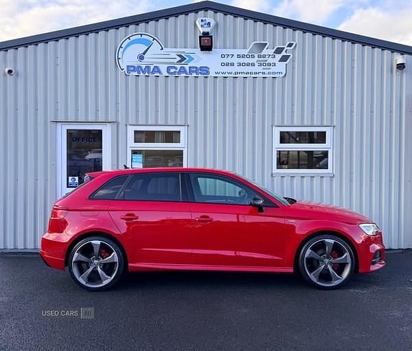 Used Audi A3 Black Edition 116 HP (85 kW) 2019 Red Hatchback