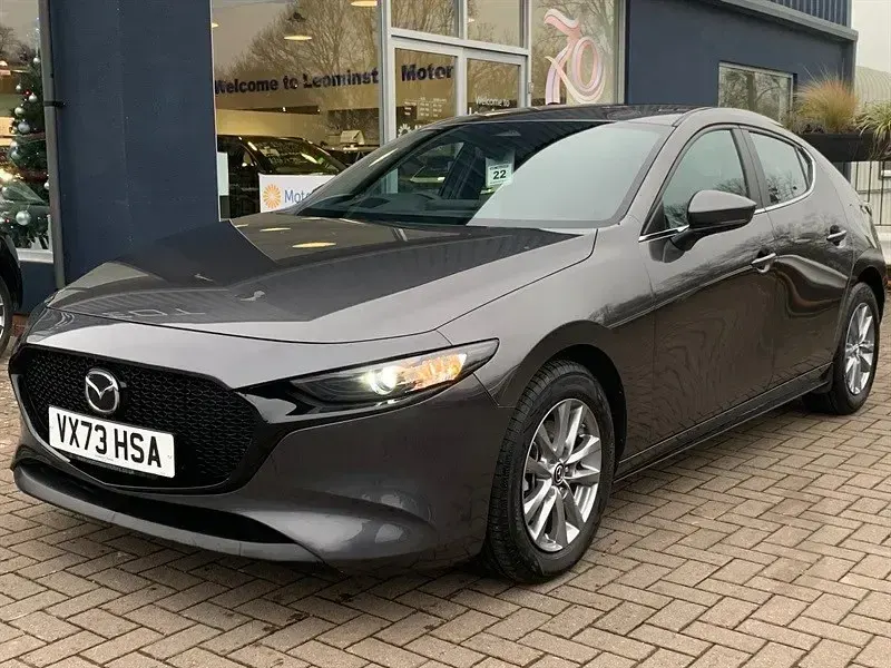 Begagnad Mazda 3 Prime-Line 122 HK (89 kW) 2023 Grå Halvkombi