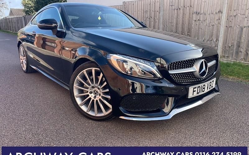 Used Mercedes C200 AMG Line Premium 184 HP (135 kW) 2018 Black Coupe