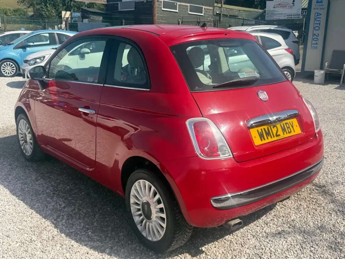 Used Fiat 500 Lounge 69 HP (50 kW) 2012 Red Hatchback