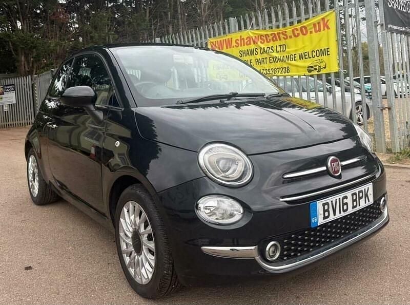 Black Used 2016 Fiat 500 Lounge Hatchback | £4,490 (Good price) - Image 1/3