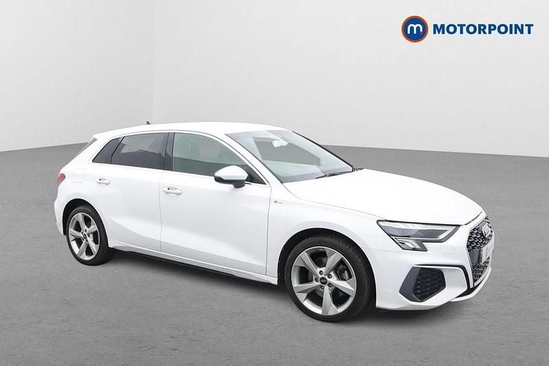 Used Audi A3 e-tron S-Line 2022 White Hatchback