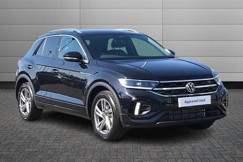 Black Used 2025 VW T-Roc R-line SUV | £31,195 (Expensive) - Image 1/4