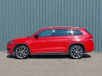 Used Skoda Kodiaq SportLine 190 HP (139 kW) 2018 Red SUV
