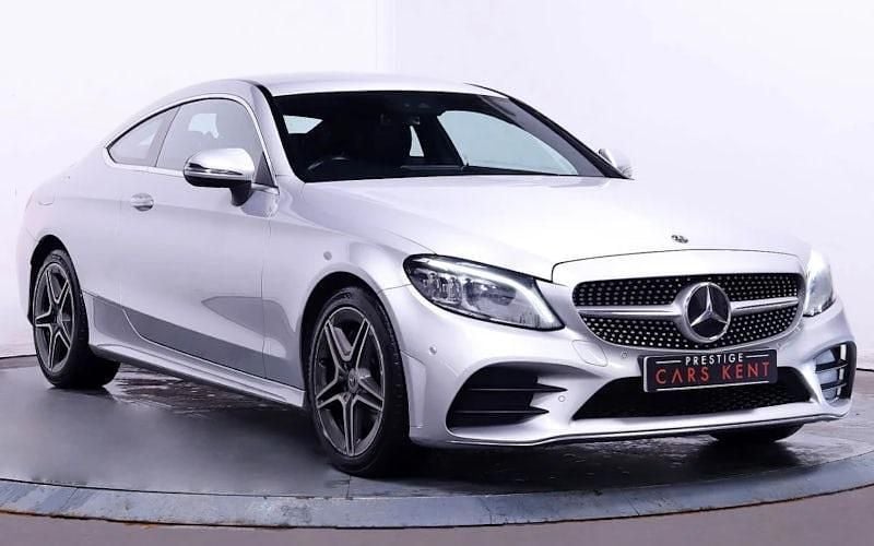 Silver Used 2019 Mercedes C300 AMG Line Premium Coupe | £17,761 (Fair price) - Image 1/4
