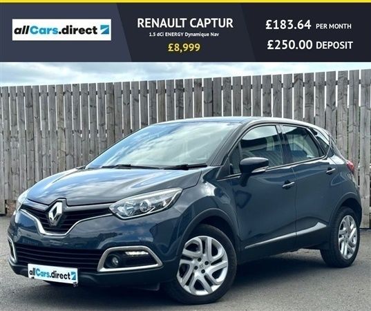 Blue Used 2016 Renault Captur Dynamique SUV | £8,999 (Fair price) - Image 1/1