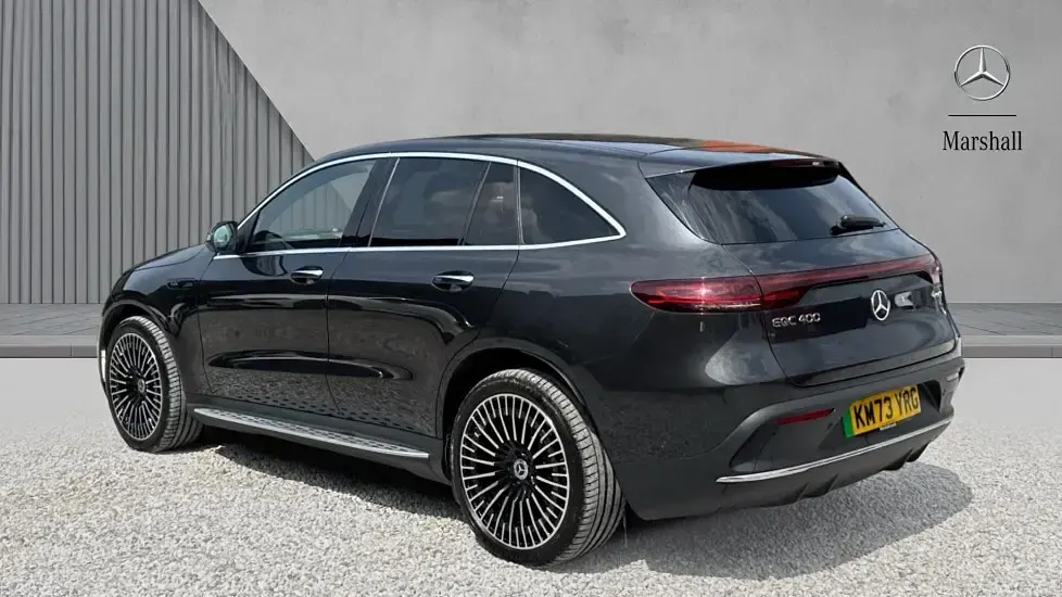 Used Mercedes EQC400 AMG Line Premium 300 kW (408 HP) 2023 Metallic paint graphite grey SUV
