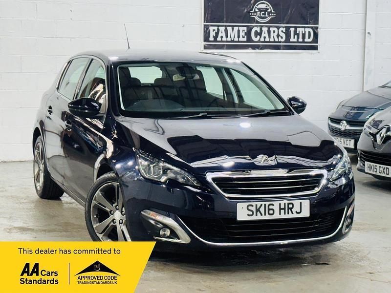 Blue Used 2016 Peugeot 308 Allure Hatchback | £6,000 (Fair price) - Image 1/3