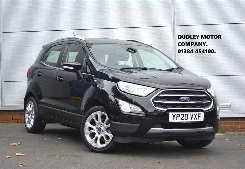 Agate black Used 2020 Ford Ecosport Titanium SUV | £9,495 (Fair price) - Image 1/3