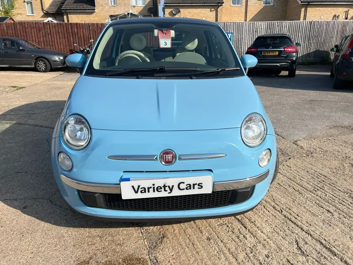 Used Fiat 500 Lounge 69 HP (50 kW) 2013 Blue Hatchback