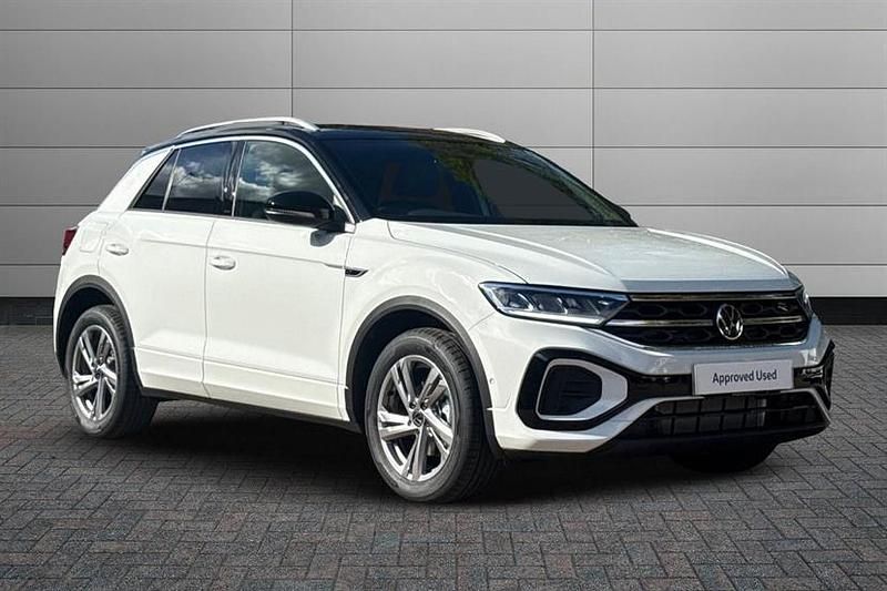 Pure white New 2025 VW T-Roc R-line SUV | £31,250 (Super price) - Image 1/3