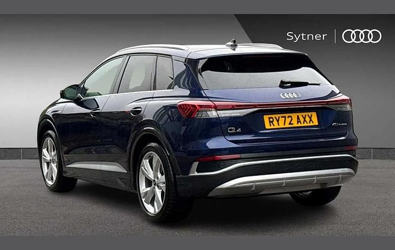 Used Audi Q4 e-tron S-Line 150 kW (204 HP) 2022 Blue SUV