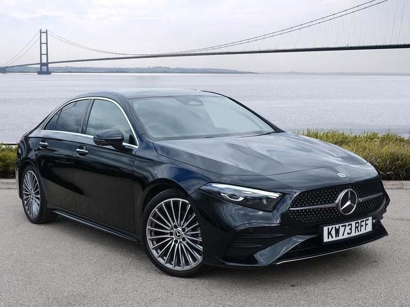 Black Used 2023 Mercedes A200 AMG Line Premium Plus Sedan | £26,441 (Expensive) - Image 1/4