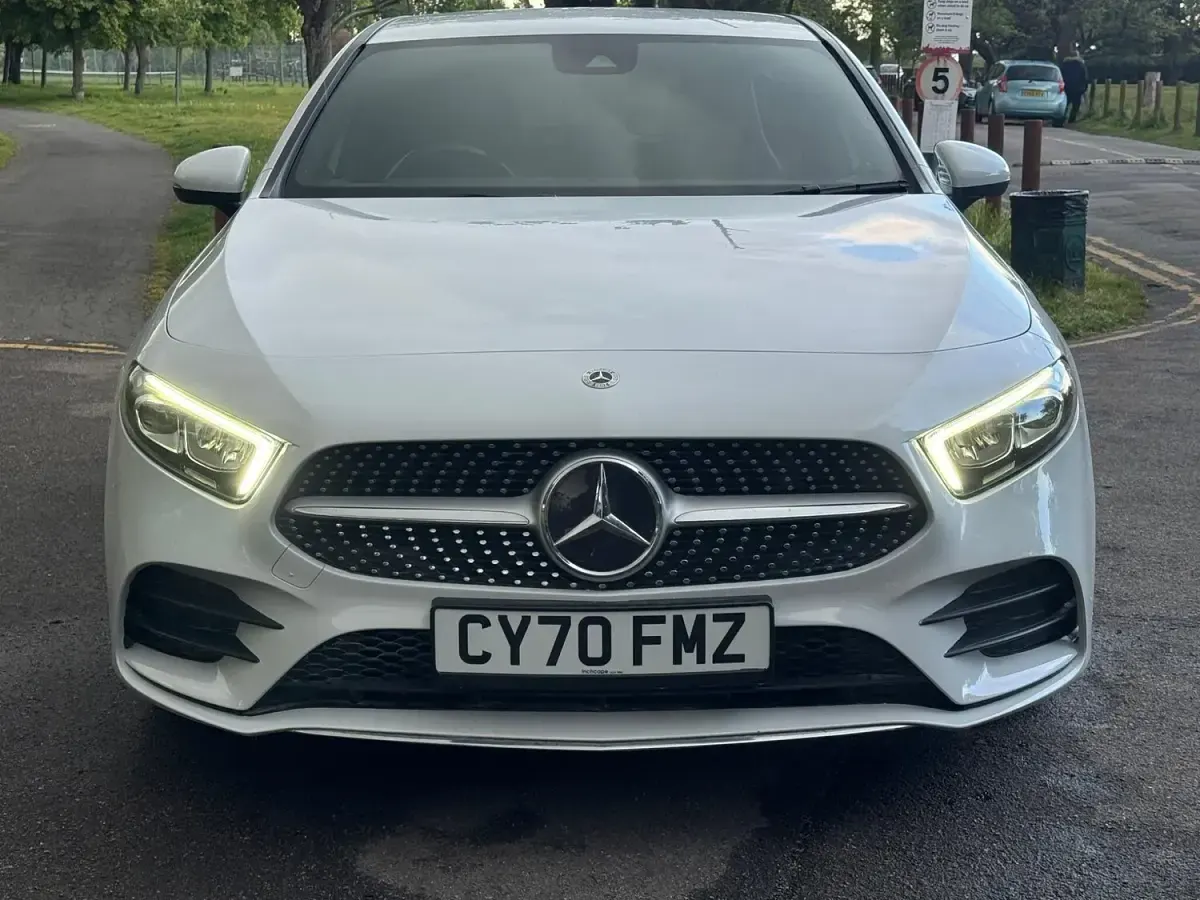 Used Mercedes A200 AMG line 2021 White Hatchback