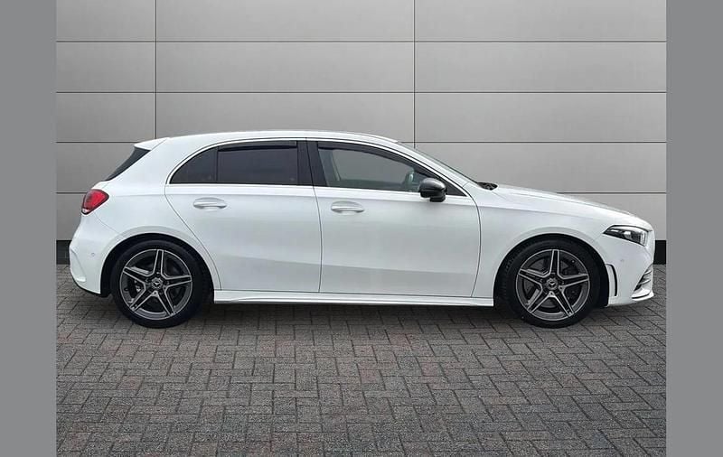 Used Mercedes A250 AMG line 224 HP (164 kW) 2019 White Hatchback