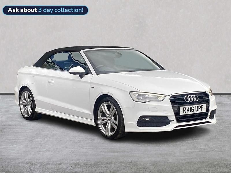 White Used 2016 Audi A3 Cabriolet S-Line Cabriolet | £9,288 (Good price) - Image 1/4