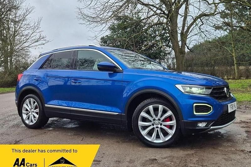 Used VW T-Roc SEL 190 HP (139 kW) 2018 Blue SUV