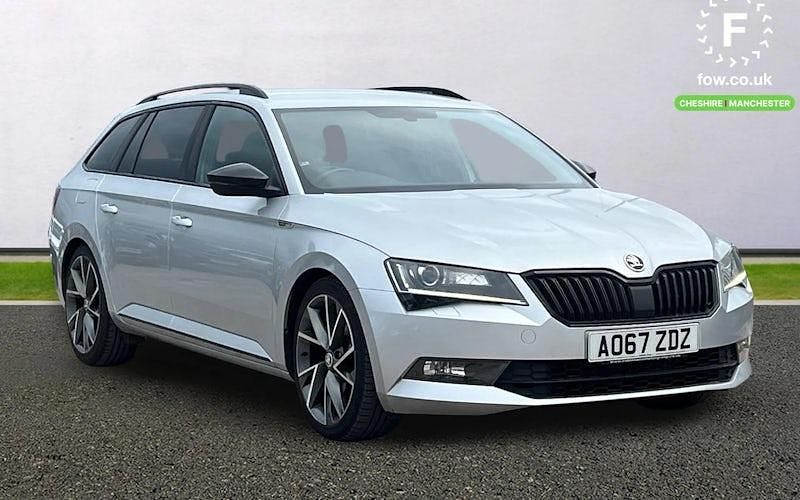 Used Skoda Superb SportLine 220 HP (161 kW) 2017 Silver Estate