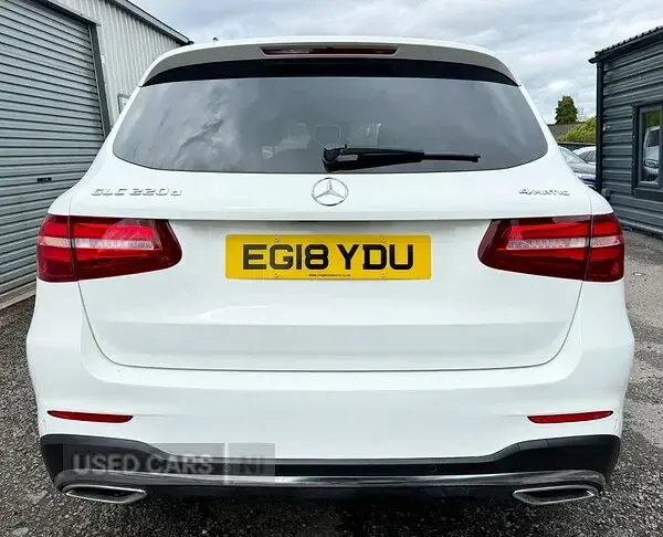 Used Mercedes GLC220 AMG line 2018 White Estate
