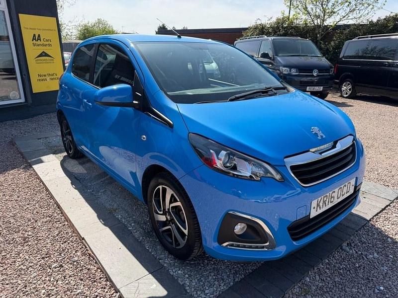 Begagnad Peugeot 108 Allure 2016 Blå Halvkombi