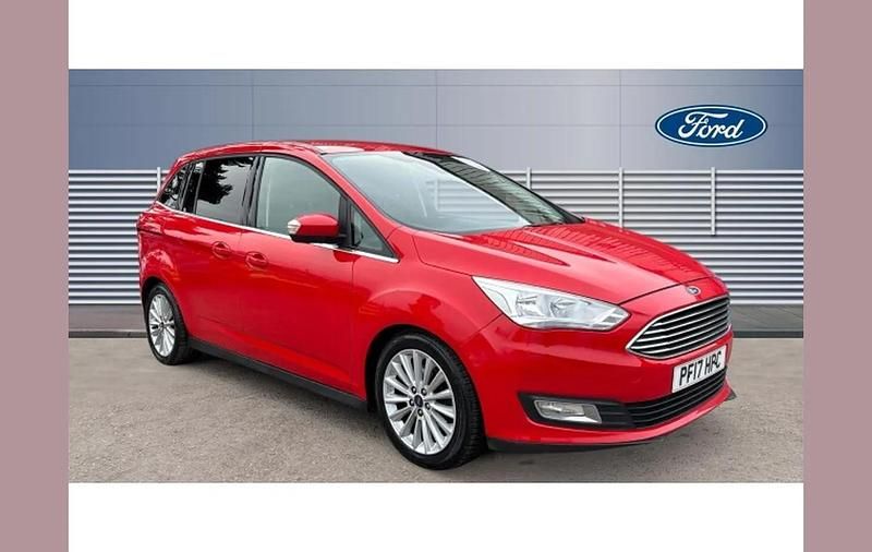 Used Ford Grand C-Max Titanium 125 HP (91 kW) 2017 Red MPV