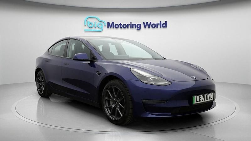 Used Tesla Model 3 Long Range AWD 366 kW (498 HP) 2021 Blue Sedan