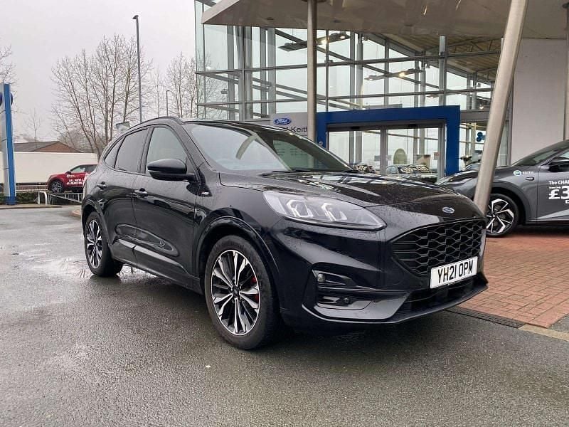 Black Used 2021 Ford Kuga ST-Line X SUV | £18,591 (Good price) - Image 1/4