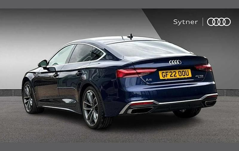 Used Audi A5 Sportback S-Line 200 HP (147 kW) 2022 Blue Hatchback