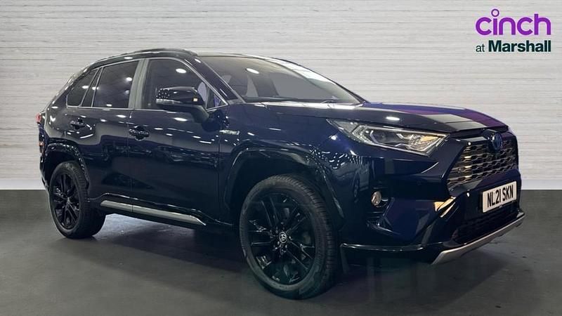 Used Toyota RAV4 Hybrid 218 HP (160 kW) 2021 Blue/black SUV