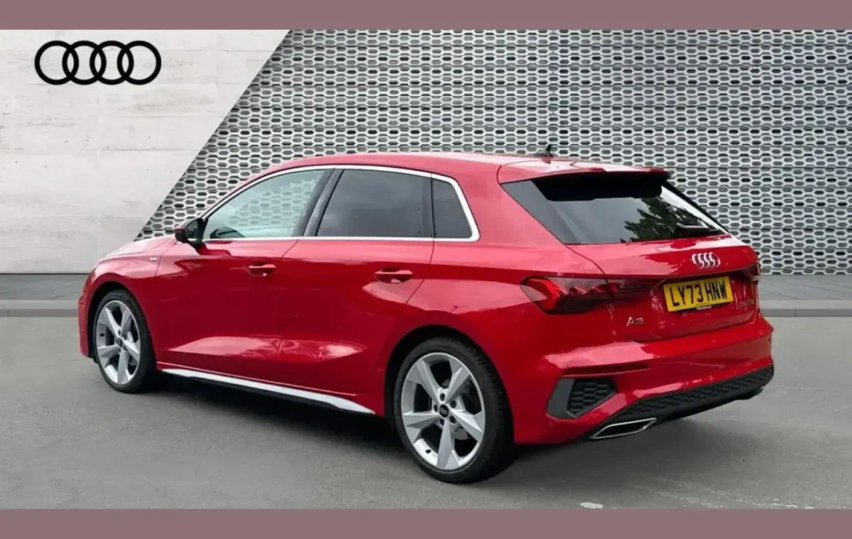 Used Audi A3 S-Line 147 HP (108 kW) 2023 Red Sedan