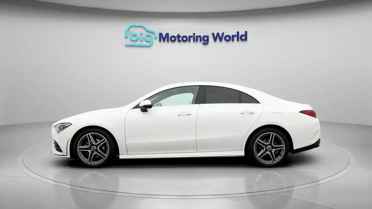 Used Mercedes CLA180 AMG line 136 HP (100 kW) 2021 White Coupe