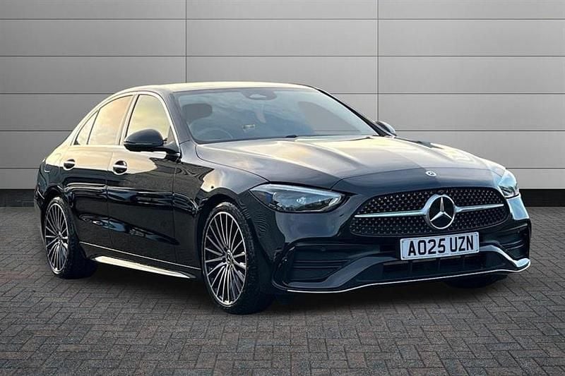 Used Mercedes C200 AMG Line Premium Plus 204 HP (150 kW) 2025 Obsidian black Sedan