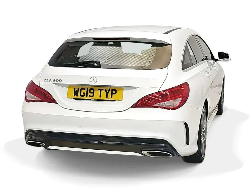 Used Mercedes CLA200 AMG line 2019 White Coupe