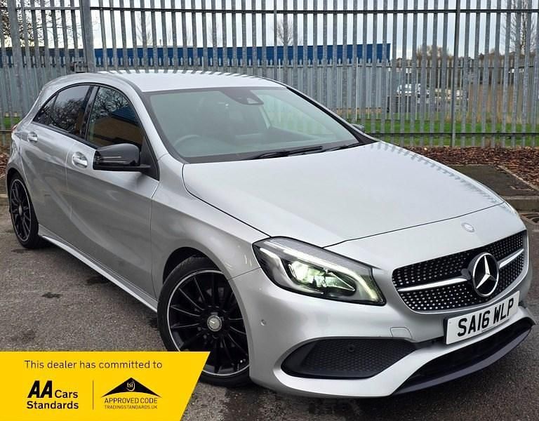 Silver Used 2016 Mercedes A200 AMG line Hatchback | £11,295 (Fair price) - Image 1/4