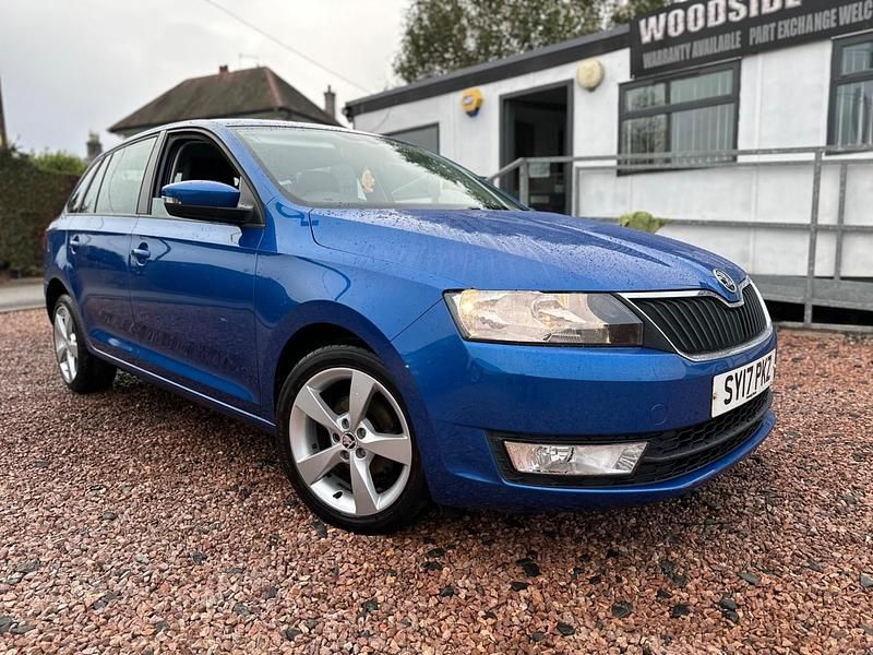 Used Skoda Rapid SE 90 HP (66 kW) 2017 Blue Hatchback