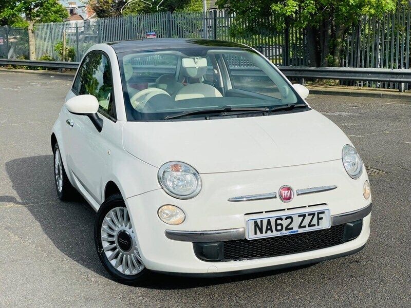 White Used 2012 Fiat 500 Lounge Hatchback | £2,945 (Fair price) - Image 1/4