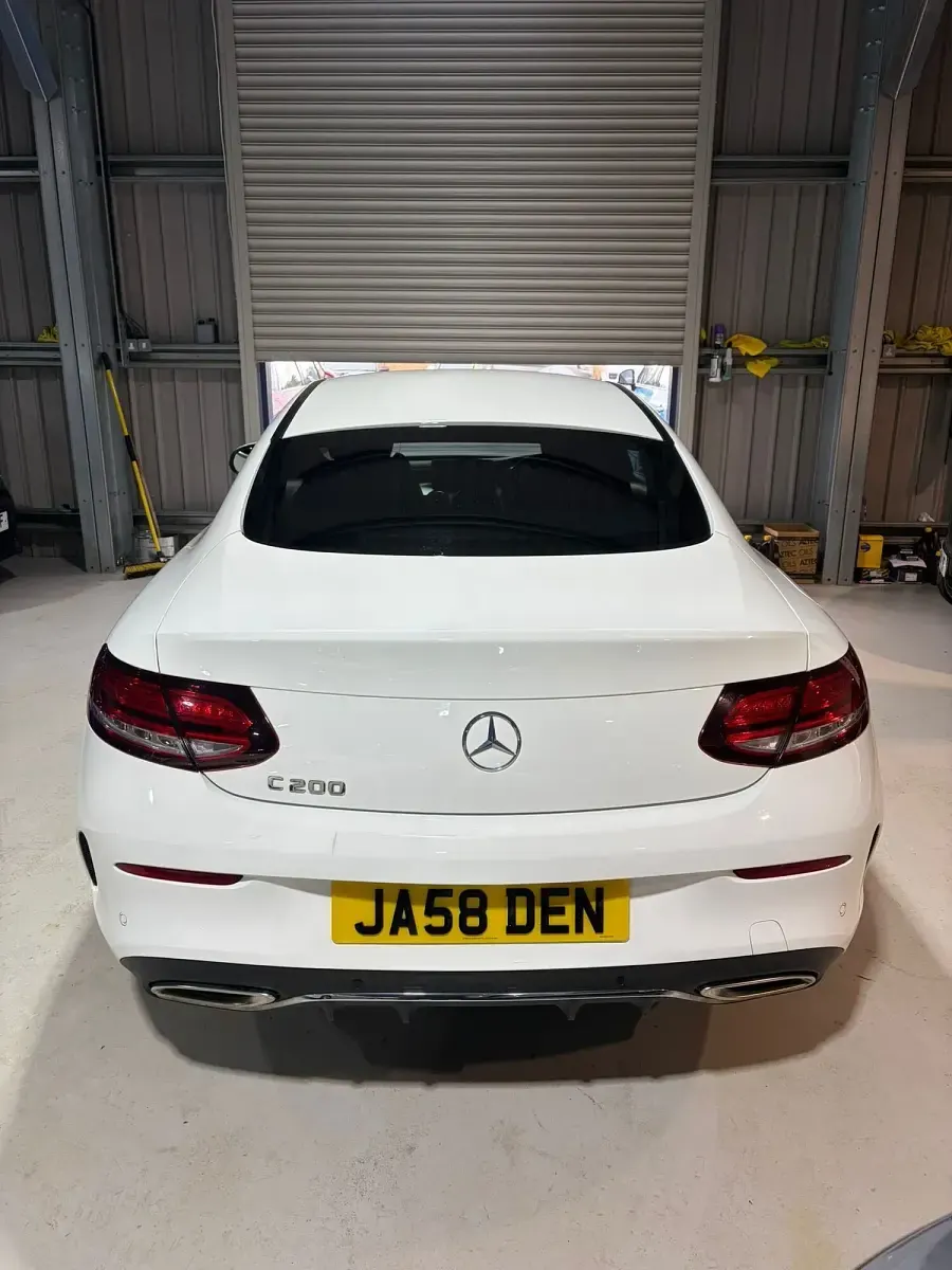 Used Mercedes C200 AMG line 184 HP (135 kW) 2019 White Coupe