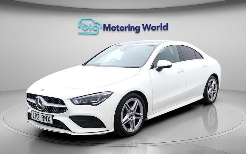 Used Mercedes CLA180 AMG line 136 HP (100 kW) 2021 White Sedan