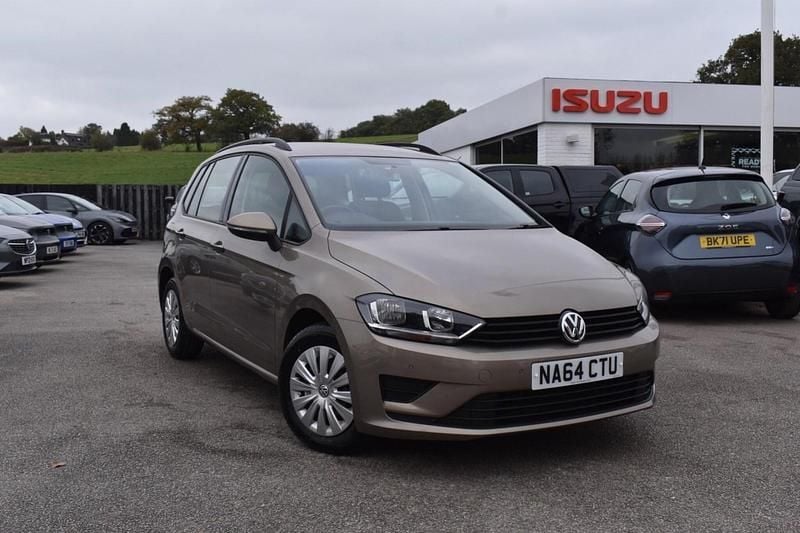 Gold Used 2014 VW Golf Sportsvan S MPV | £6,782 (Fair price) - Image 1/3