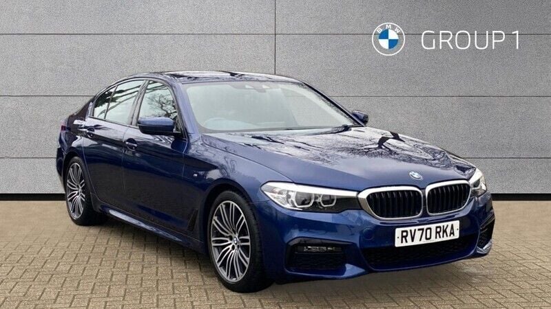 Blue Used 2020 BMW 530 M Sport Sedan | £27,795 (Fair price) - Image 1/4