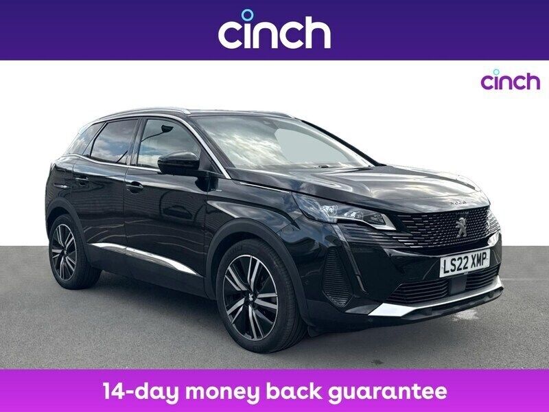 Black Used 2022 Peugeot 3008 Premium SUV | £19,319 (Fair price) - Image 1/3