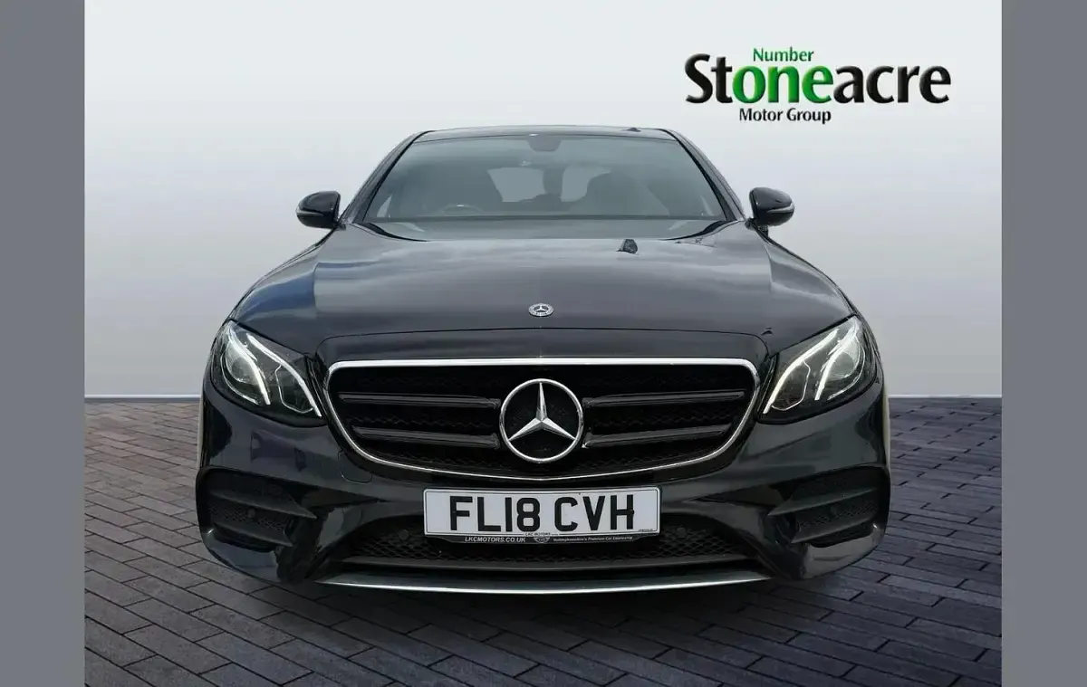 Used Mercedes E220 AMG line 191 HP (140 kW) 2018 Black Sedan