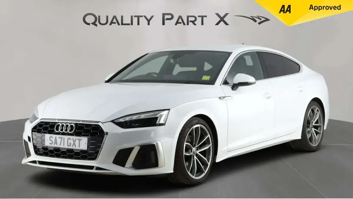 Used Audi A5 Sportback S-Line 163 HP (119 kW) 2021 White Hatchback