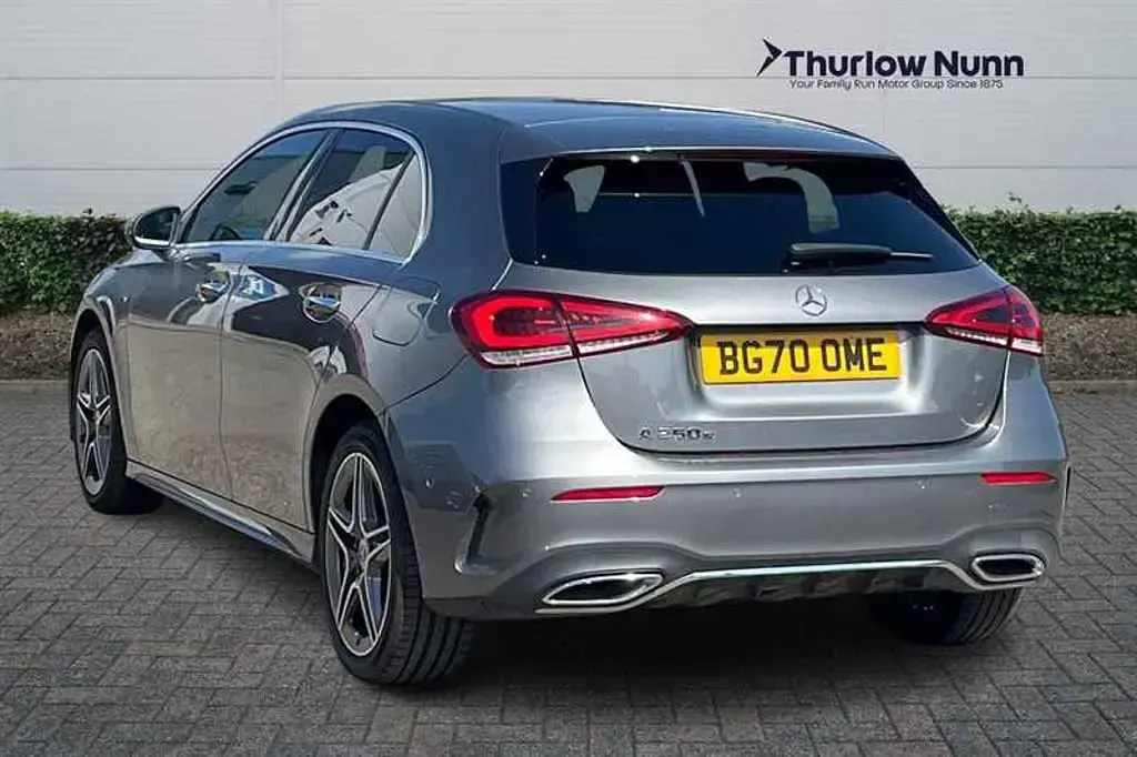 Used Mercedes A250 AMG line 218 HP (160 kW) 2020 Grey Hatchback