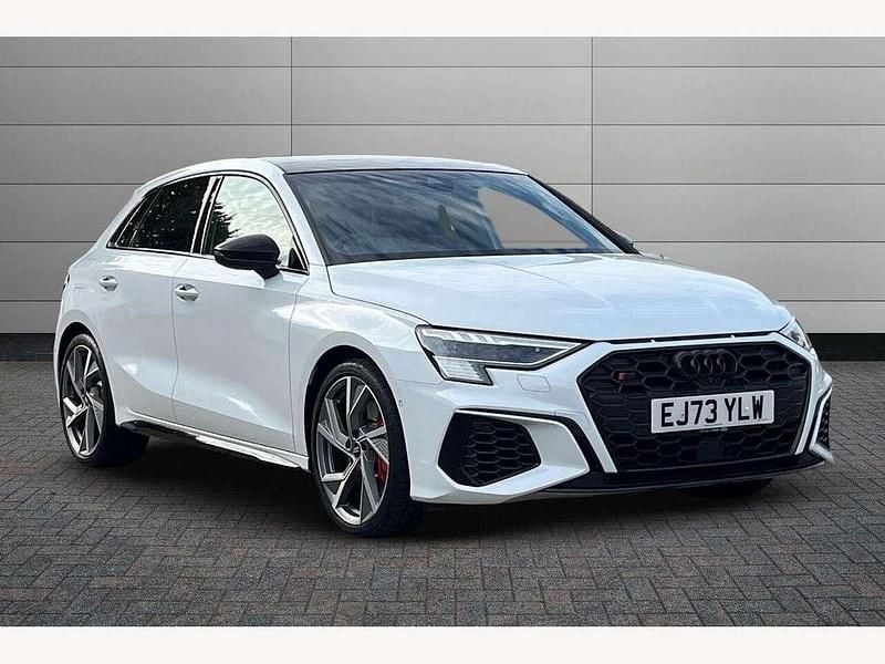 White Used 2023 Audi S3 Sportback Black Edition Hatchback | £35,322 - Image 1/4