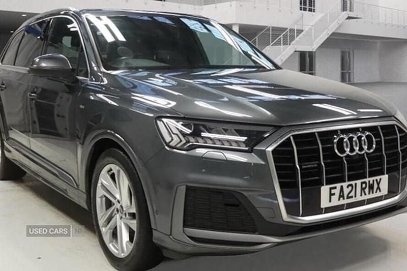 Grey Used 2021 Audi Q7 S-Line SUV | £37,450 (A bit pricey) - Image 1/1