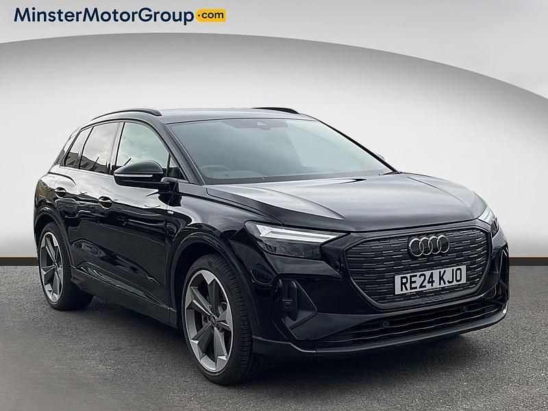 Black Used 2024 Audi Q4 e-tron Black Edition SUV | £34,790 (Super price) - Image 1/4