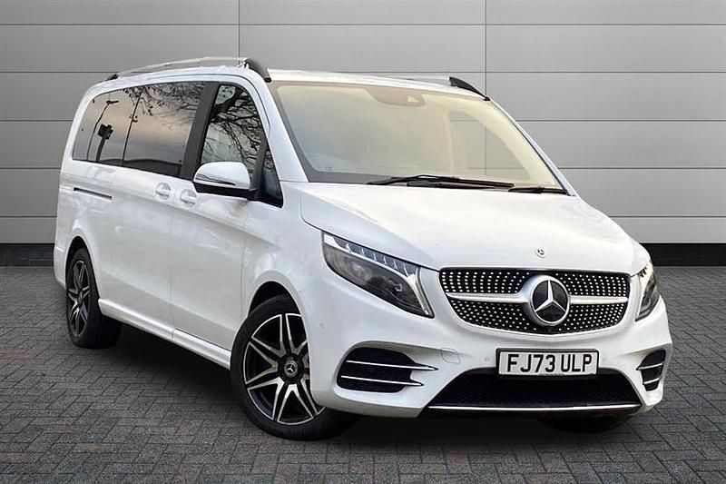 White Used 2023 Mercedes V300 AMG line MPV | £57,336 (Fair price) - Image 1/4