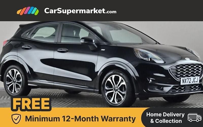 Black Used 2022 Ford Puma ST-Line Hatchback | £14,697 (Fair price) - Image 1/4